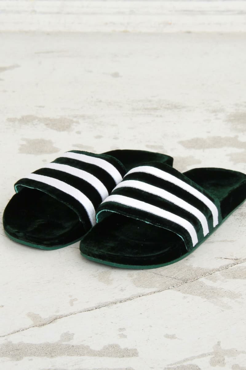 아디다스 2017 여름 벨벳 아딜렛 슬리퍼 Adidas 2017 summer adilette velvet slide