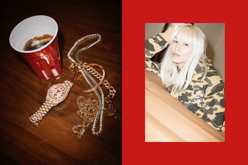 안티 소셜 소셜 클럽 x 베이프 협업 룩북