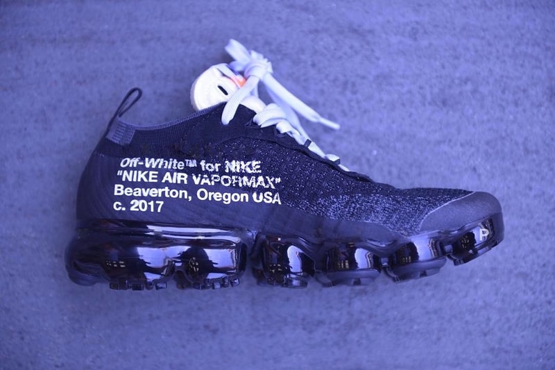 오프 화이트 나이키 에어 베이퍼 맥스 유출 사진  off-white-nike-air-vapormax-closer-look