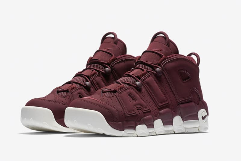 나이키 에어 업템포 '나이트 마룬' & '옵시디언' 2017 nike air uptempo new colorway night-maroon obsidian