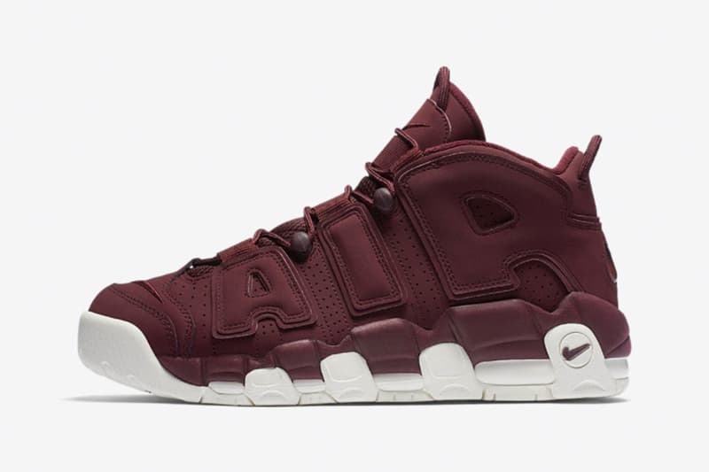 나이키 에어 업템포 '나이트 마룬' & '옵시디언' 2017 nike air uptempo new colorway night-maroon obsidian