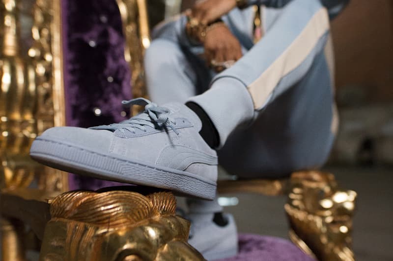 푸마 스웨이드 클래식 '블루 포그' 2017 빅션 puma suede classic blue fog with big sean