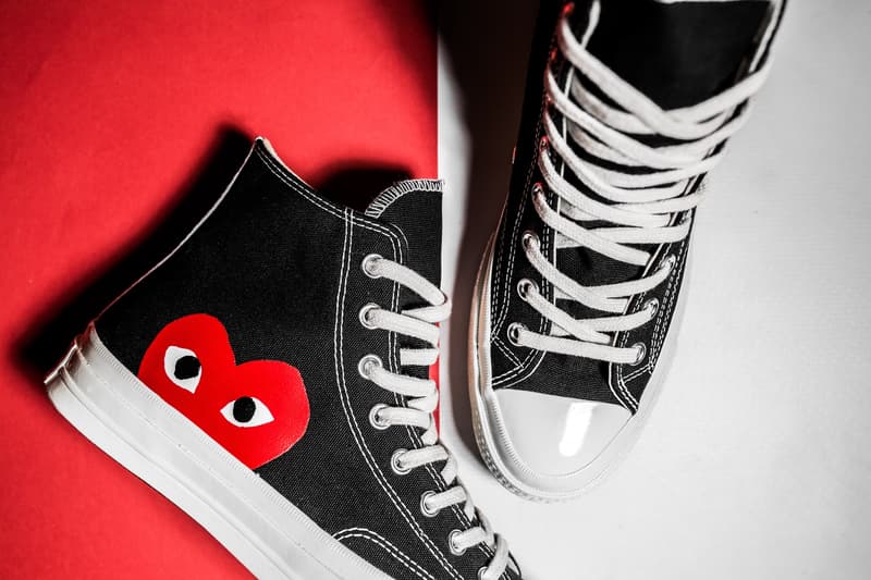 꼼데가르송 플레이 x 컨버스 척 테일러 올스타 '70 하이 comme des garcons play x converse 2017 chuck taylor all star 70 hi