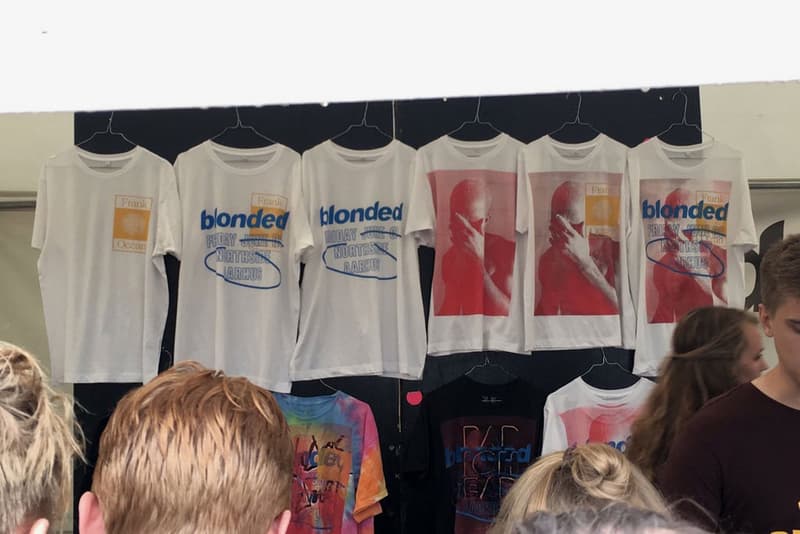 프랭크 오션 <Blonded> 아티스트 상품 굿즈 frank ocean blonded festival merch 2017