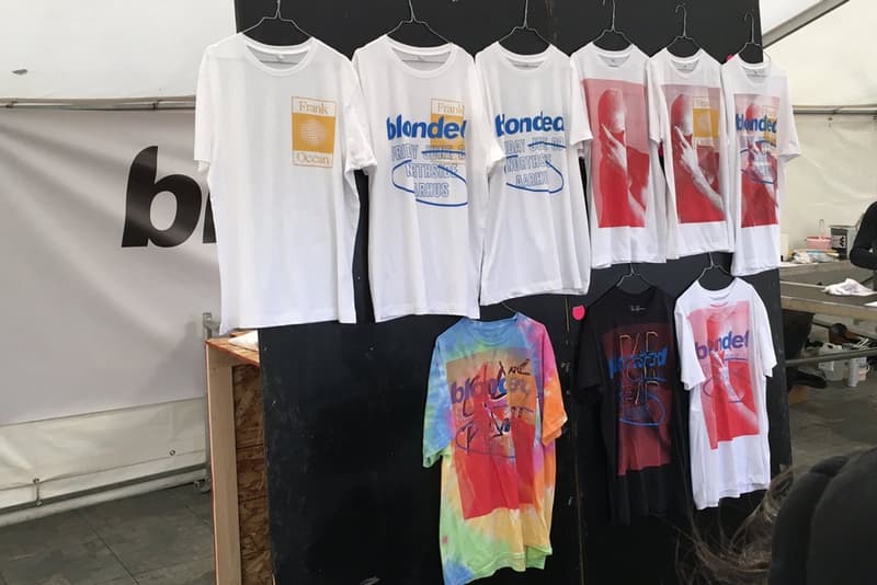 프랭크 오션 <Blonded> 아티스트 상품 굿즈 frank ocean blonded festival merch 2017