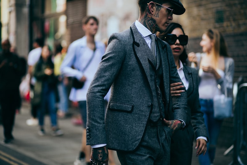 런던 컬렉션 맨즈 2018 봄 여름 패션위크 london fashion week mens spring summer street style lcm