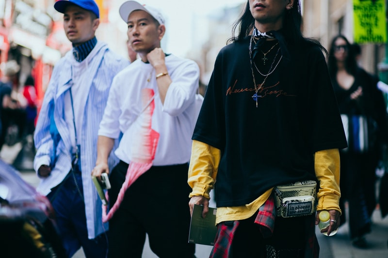 런던 컬렉션 맨즈 2018 봄 여름 패션위크 london fashion week mens spring summer street style lcm