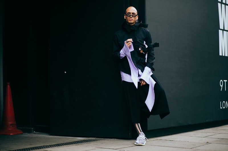 런던 컬렉션 맨즈 2018 봄 여름 패션위크 london fashion week mens spring summer street style lcm