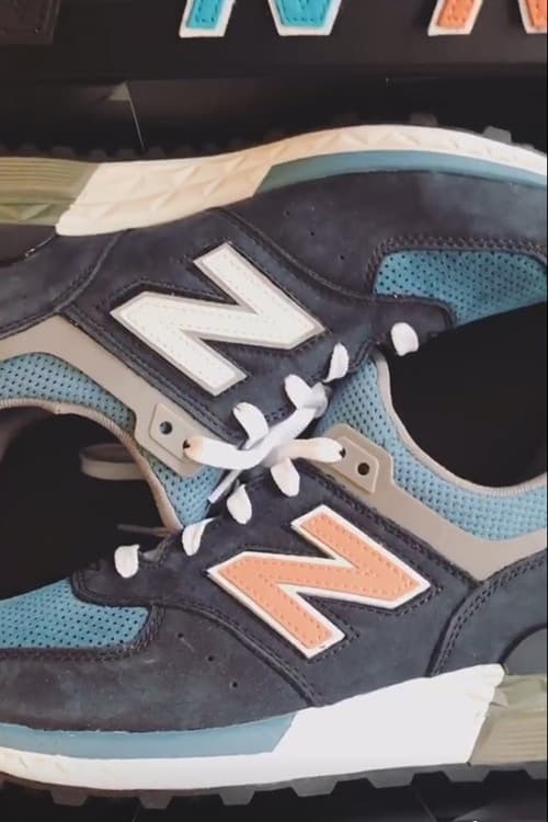 KITH 디렉터가 로니 피그가 디자인한 뉴발란스 574S ronnie fieg teases new balance dsm collaboration 2017