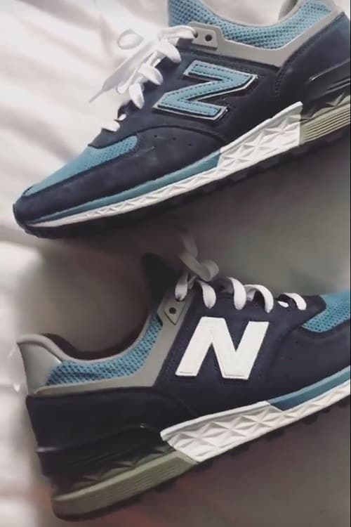 KITH 디렉터가 로니 피그가 디자인한 뉴발란스 574S ronnie fieg teases new balance dsm collaboration 2017