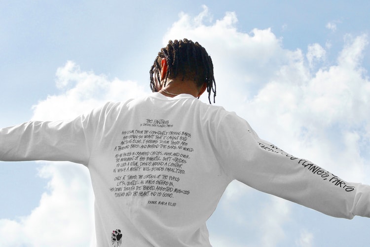 스투시 x <032c> '표범' 티셔츠