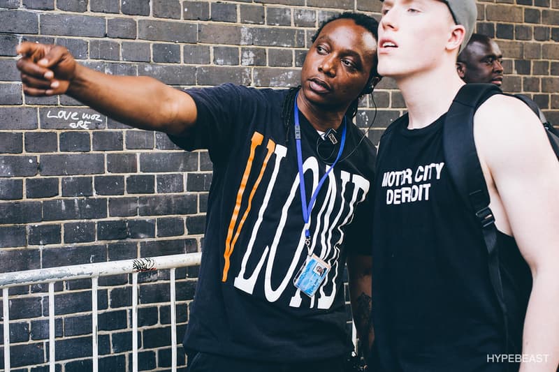 브이론 런던 팝업 현장 거리 패션 2017 vlone london popup street style snaps