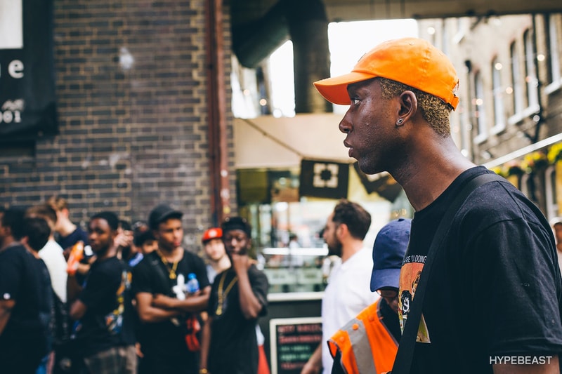 브이론 런던 팝업 현장 거리 패션 2017 vlone london popup street style snaps