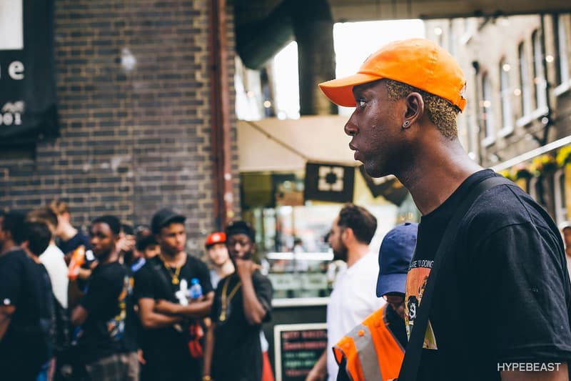브이론 런던 팝업 현장 거리 패션 2017 vlone london popup street style snaps