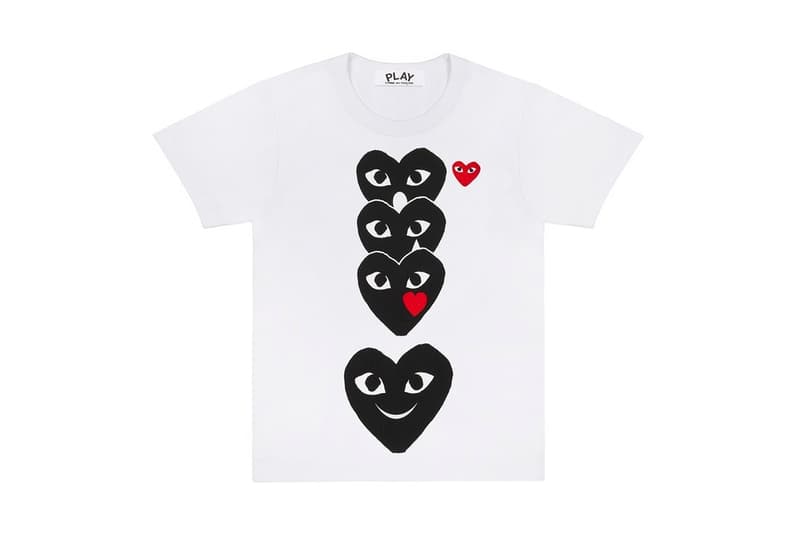 꼼데가르송 플레이 '이모지' 티셔츠 컬렉션 2017 comme des garcons play 'emoji' t shirt collection