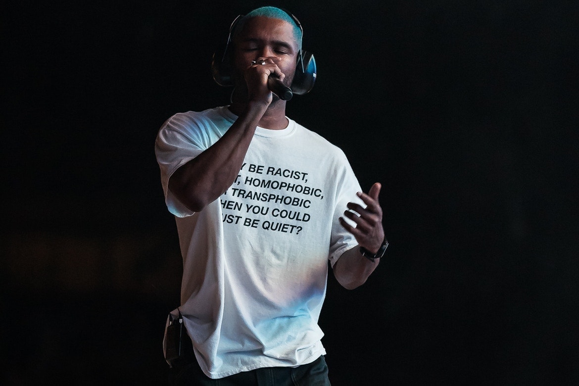 프랭크 오션의 평등주의 티셔츠 frank ocean's anti discrimination t-shirt 2017