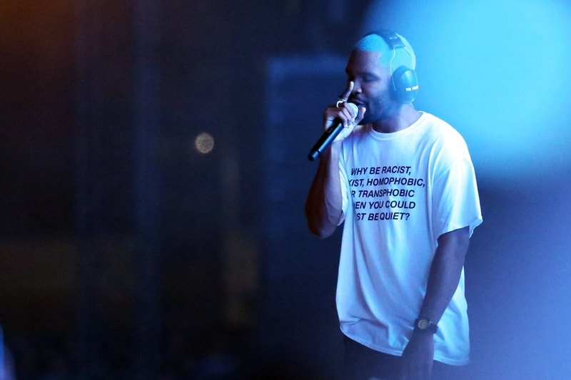 프랭크 오션의 평등주의 티셔츠 frank ocean's anti discrimination t-shirt 2017