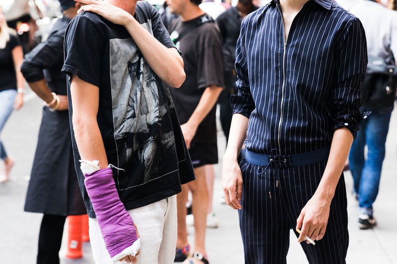뉴욕 패션위크 첫날에 포착한 패션 피플들의 거리 패션 new york fashion week mens street style day 1 2017
