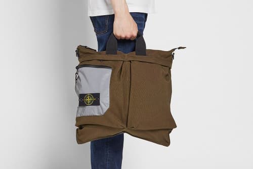 스톤 아일랜드 방수 투 웨이 토트백 2017 stone island reflective panel two way tote 2017