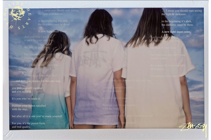 스투시 힙노타이즈 하츠 티셔츠 2017 stussy hypnotize hearts collaboration t-shirts