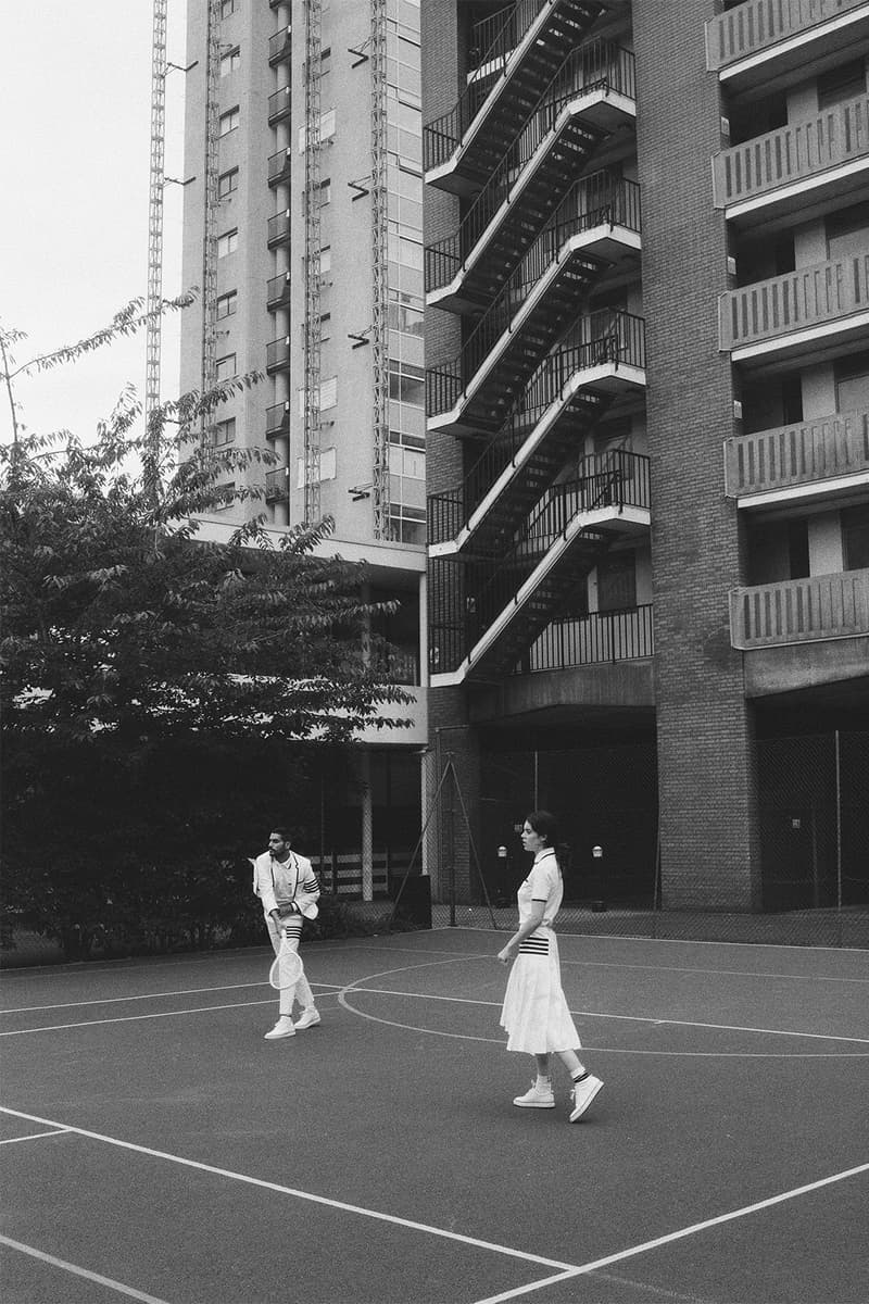 톰 브라운 런던 매장 기념 여름 2017 테니스 컬렉션 thom browne london tennis