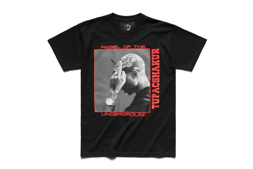 투팍 by 브이론 캡슐 컬렉션 2017 재발매 Tupac by Vlone A$AP Bari Online Re-release Scarface Shirt Teaser