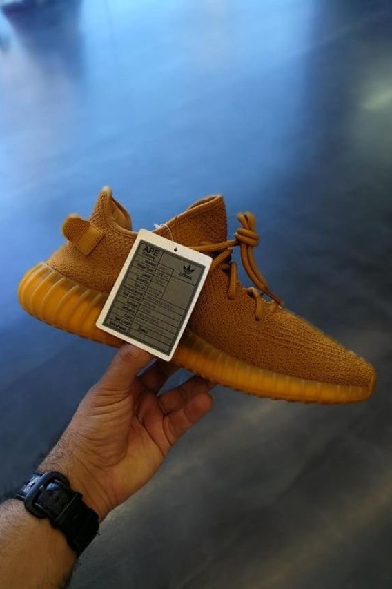 이지 부스트 350 V2 미드나잇 블루 골드 오크 2017 adidas originals yeezy boost midnight blue gold ochre