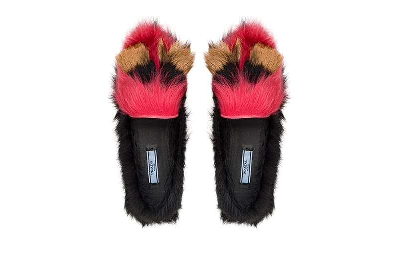 프라다 가을, 겨울 털 모카신 컬렉션 prada fall, winter fur moccasin collection 2017