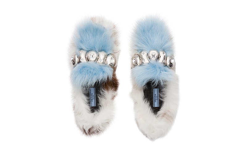 프라다 가을, 겨울 털 모카신 컬렉션 prada fall, winter fur moccasin collection 2017