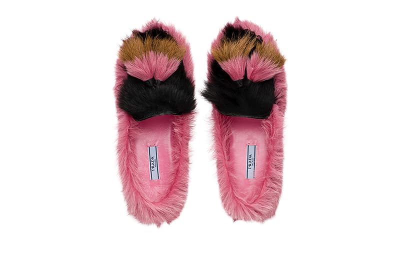 프라다 가을, 겨울 털 모카신 컬렉션 prada fall, winter fur moccasin collection 2017