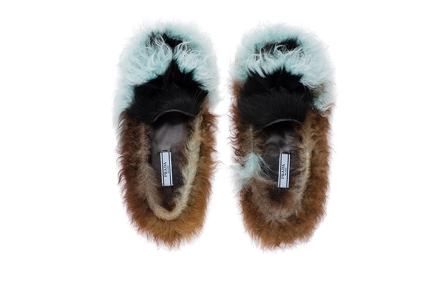 프라다 가을, 겨울 털 모카신 컬렉션 prada fall, winter fur moccasin collection 2017