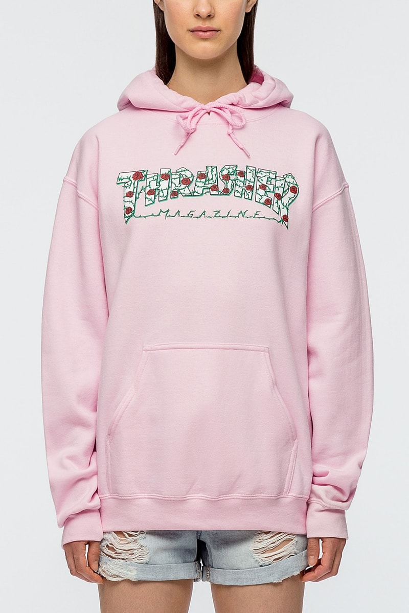 쓰레셔 후드 티셔츠 모자 장미 2017 Thrasher Roses Hoodies T-Shirts Hat