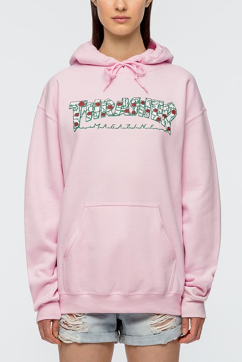 쓰레셔 후드 티셔츠 모자 장미 2017 Thrasher Roses Hoodies T-Shirts Hat