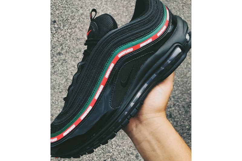 언디피티드 나이키 에어맥스 97 블랙 2017 UNDEFEATED nike air max 97 collaboration