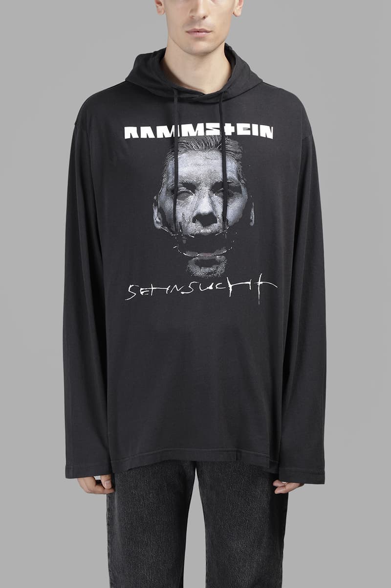 베트멍 헤비메탈 밴드 람슈타인 후드 2017 vetements rammstein hoodie