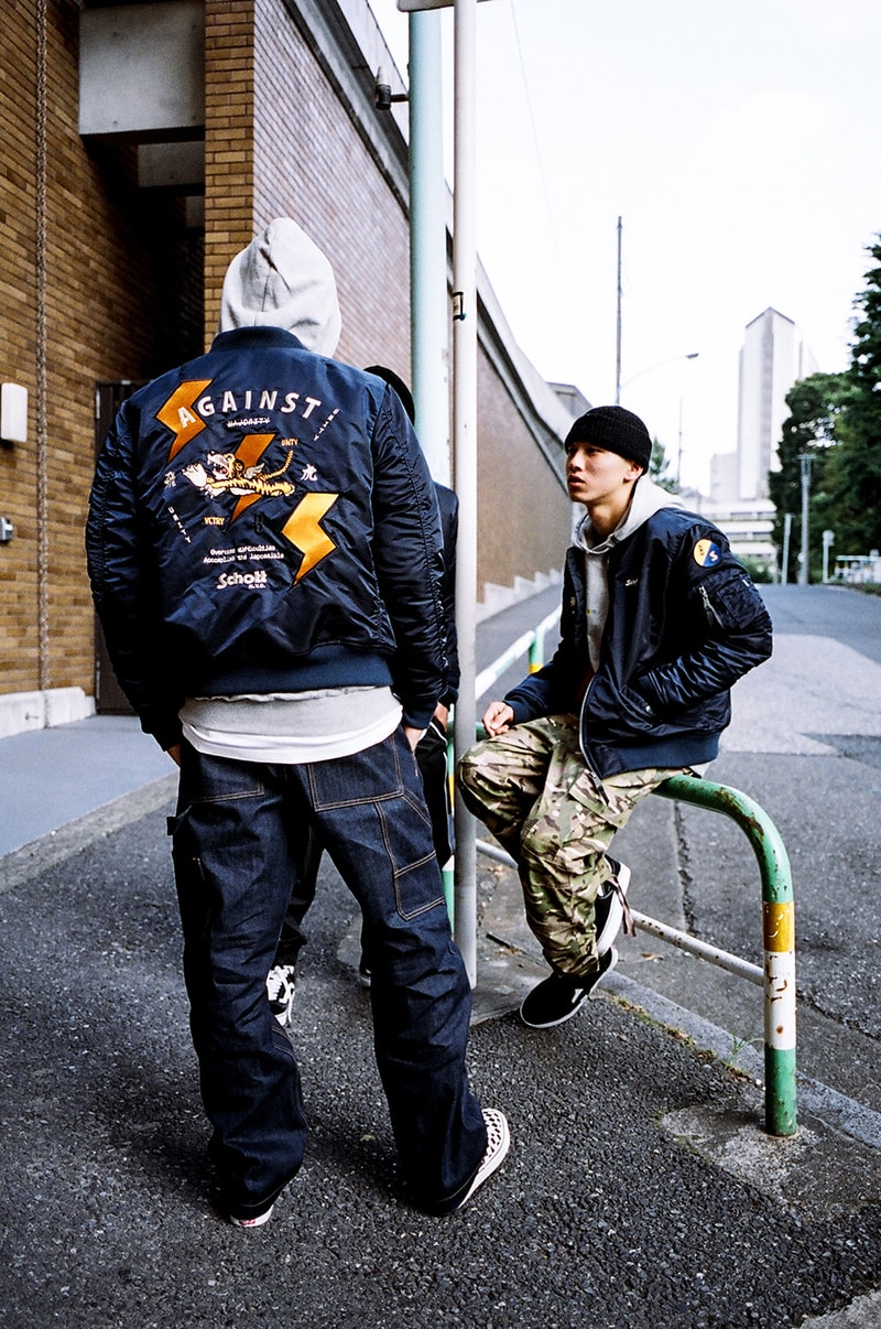 브라운브레스 x 쇼트 NYC 플라잉타이거 봄버 재킷 brownbreath schott nyc bomber jacket 2017 fall collection
