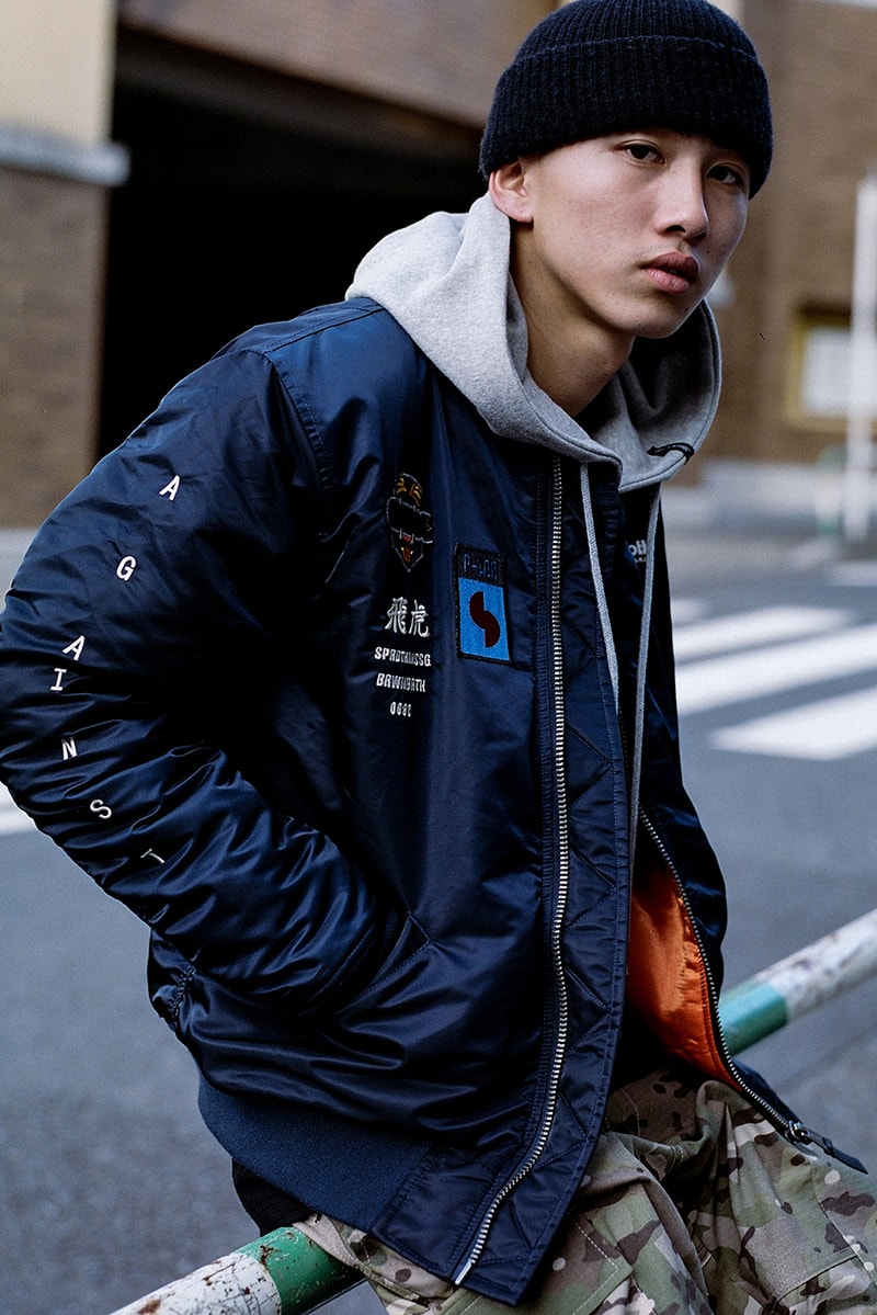 브라운브레스 x 쇼트 NYC 플라잉타이거 봄버 재킷 brownbreath schott nyc bomber jacket 2017 fall collection