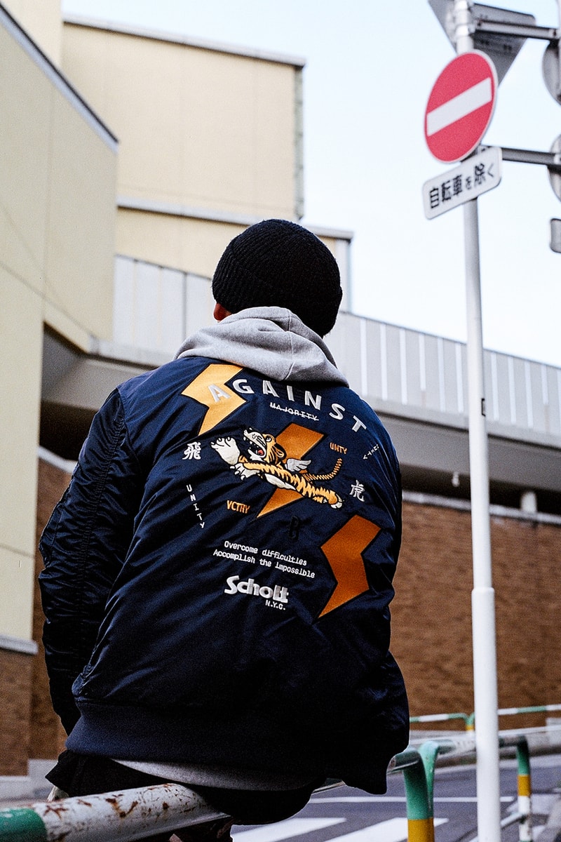 브라운브레스 x 쇼트 NYC 플라잉타이거 봄버 재킷 brownbreath schott nyc bomber jacket 2017 fall collection