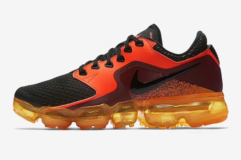 나이키 베이퍼맥스 cs 검은색 주황색 nike vapormax cs black orange 2017