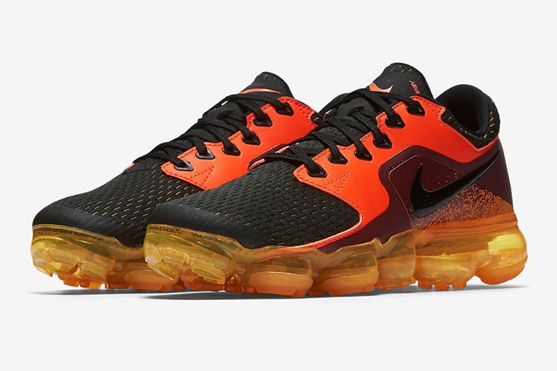 나이키 베이퍼맥스 cs 검은색 주황색 nike vapormax cs black orange 2017