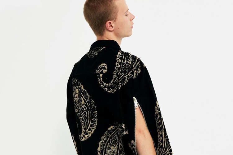 424 온 페어팩스 페이즐리 데님 트러커 재킷