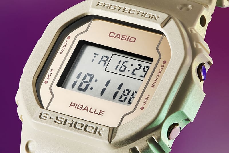 지샥 x 피갈 협업 'DW-5600' 시계