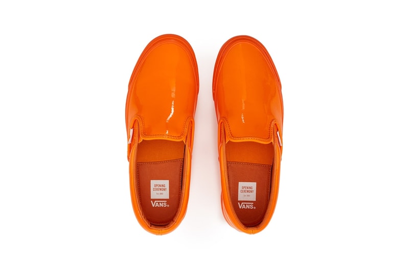 오프닝 세레모니 x 반스 슬립온 글로시 팩 opening ceremony vans slip on patent pack 2017