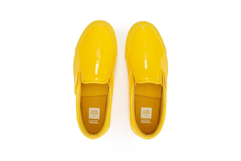 오프닝 세레모니 x 반스 슬립온 글로시 팩 opening ceremony vans slip on patent pack 2017
