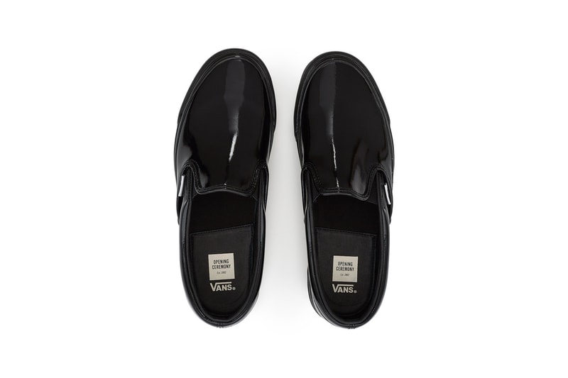 오프닝 세레모니 x 반스 슬립온 글로시 팩 opening ceremony vans slip on patent pack 2017