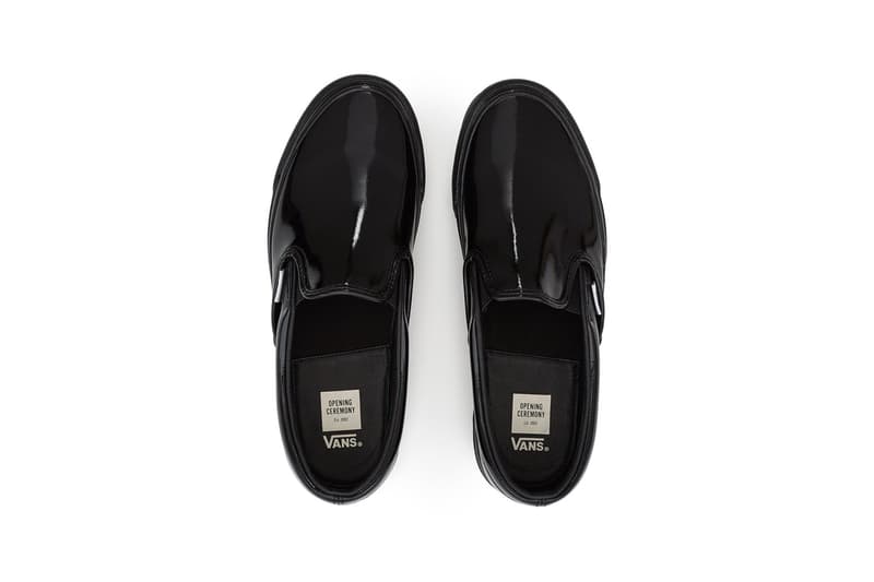 오프닝 세레모니 x 반스 슬립온 글로시 팩 opening ceremony vans slip on patent pack 2017