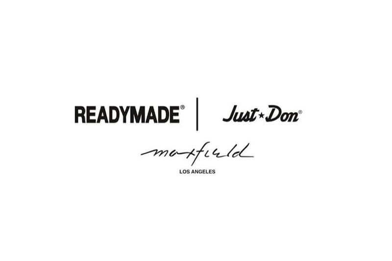 레디메이드 요지 야마모토 베이프 저스트 돈 피어 오브 갓 진 다니엘 아샴 맥스필드 엘에이 2017 readymade yohji yamamoto bape just don fear of god jeans daniel arsham maxfield LA MAOR collaboration