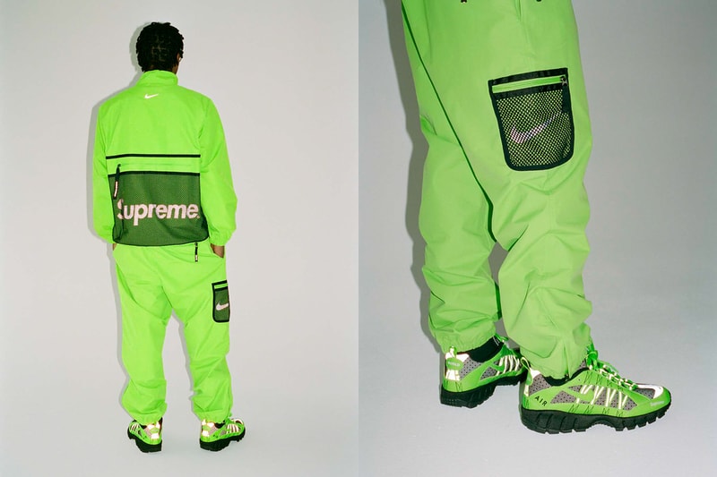 슈프림 x 나이키 에어 휴마라 협업 컬렉션 상세컷 supreme nike collaboration 2017 fall winter humara collection detail