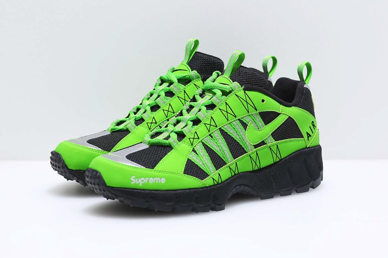 슈프림 x 나이키 에어 휴마라 협업 컬렉션 상세컷 supreme nike collaboration 2017 fall winter humara collection detail