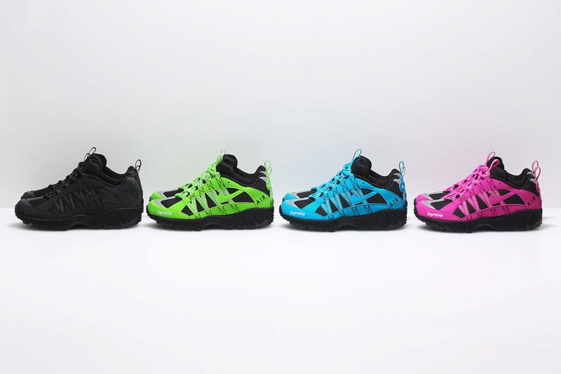 슈프림 x 나이키 에어 휴마라 협업 컬렉션 상세컷 supreme nike collaboration 2017 fall winter humara collection detail